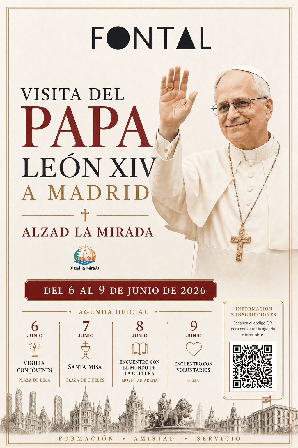 Imagen de portada de Visita del Papa León XIV a Madrid