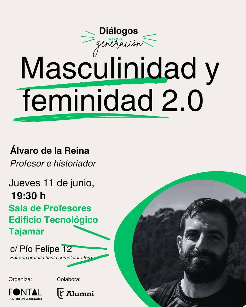 Imagen de portada de Segunda charla sobre masculinidad y feminidad con Álvaro de la Reina